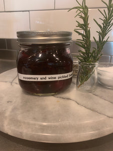 Rosemary and Wine Pickled Beets