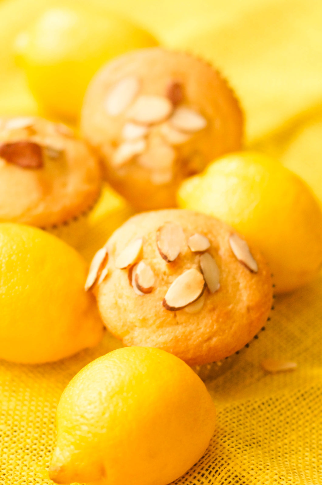 Lemon almond muffin
